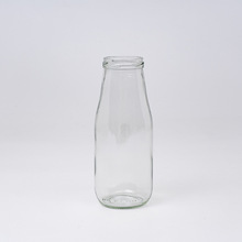 玻璃瓶批發飲料飲品瓶透明玻璃牛奶瓶密封便攜果汁瓶通用大口瓶