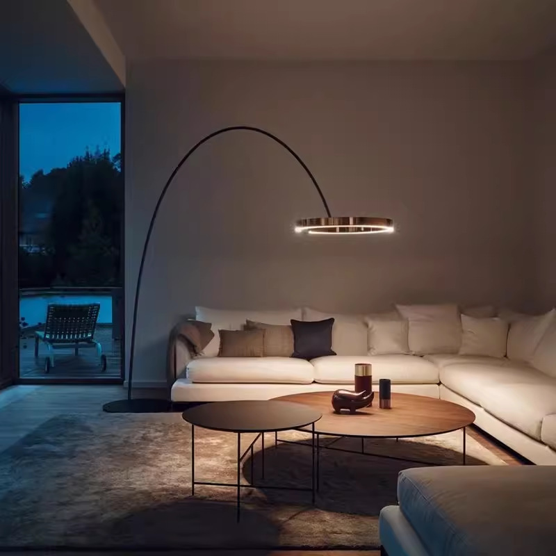 Italian Designer Floor Lamp, Minimalist Luxury Creative Fishing Lamp, Post-Modern Showroom Model Room Floor-Standing Style