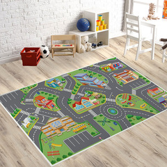 漫画石けりカーペット道路滑走路寝室の部屋の装飾フロアマット大面積吸収性カーペット卸売