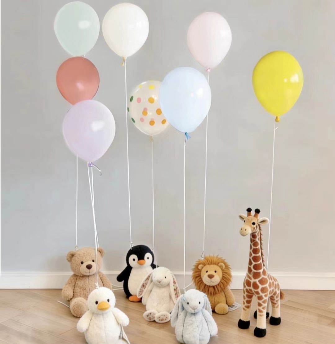 Bouquet di palloncini in lattice per feste di primo compleanno_voghion.com