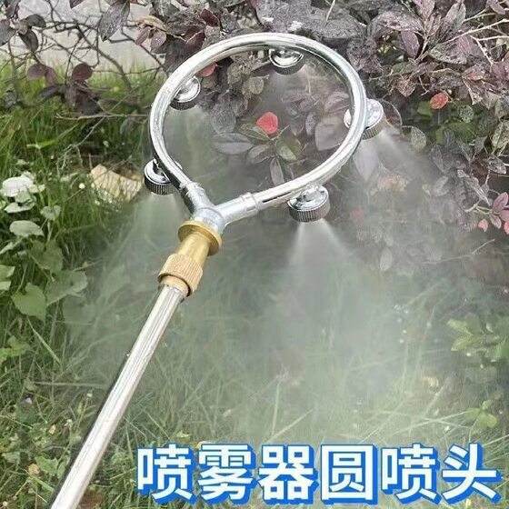 High-pressure atomization round nozzle electric sprayer spraying nozzle five-hole ring round nozzle stainless steel spray head