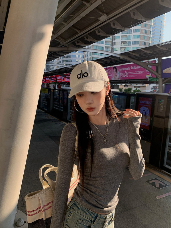 外贸修身打底衫女2025早秋南油新款纯色长袖T恤外贸东南亚ins上衣|undefined
