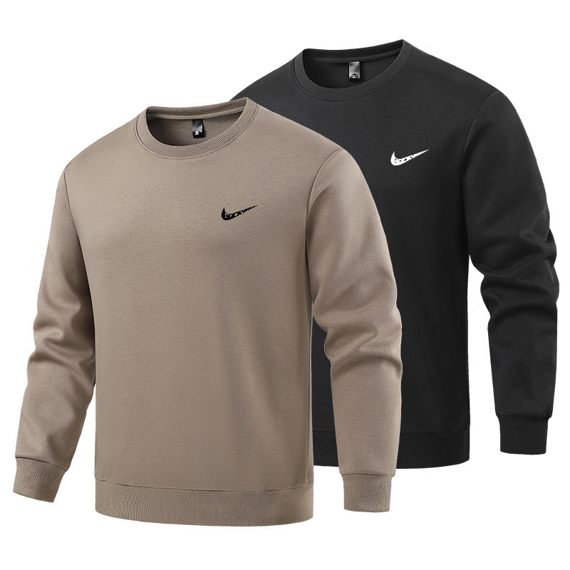 Cross-border men's clothing 2026 spring and autumn round-neck sweatshirt, unisex, loose fit, plus size, solid color, couple's style, long-sleeved sports jacket for women Cross-border men's clothing 2026 spring and autumn round-neck sweatshirt, unisex, loose fit, plus size, solid color, couple's style, long-sleeved sports jacket for women