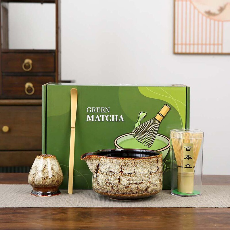 跨境抹茶碗套装点茶打茶用具茶筅立茶筛茶道配件抹茶刷工具搅拌器|undefined