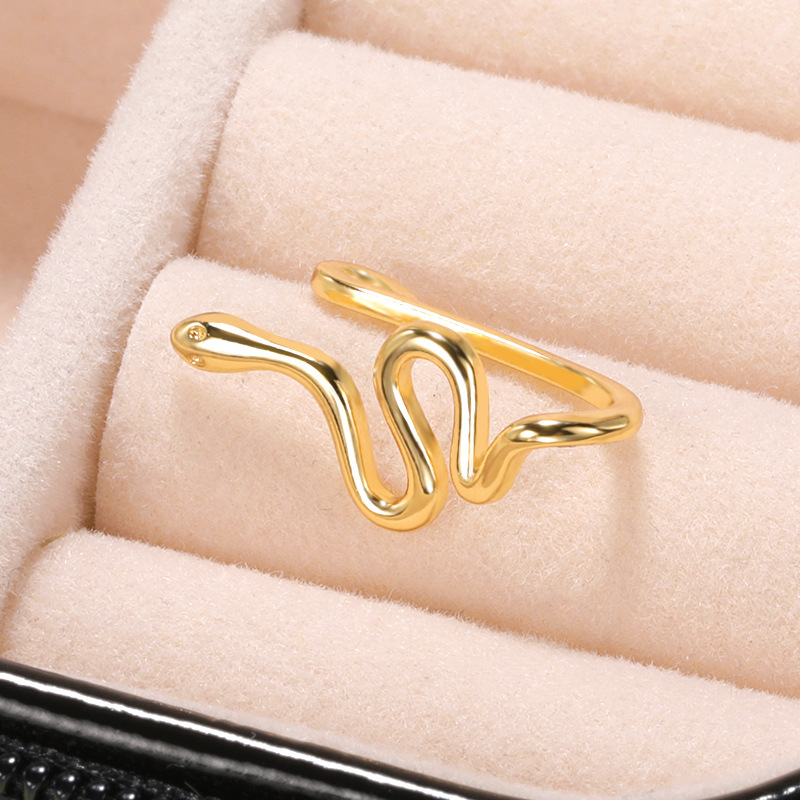 New Style Non-porous Piercing Clip Nose Ring Popular Snake-shaped Fake Nose Ring Wholesale display picture 6