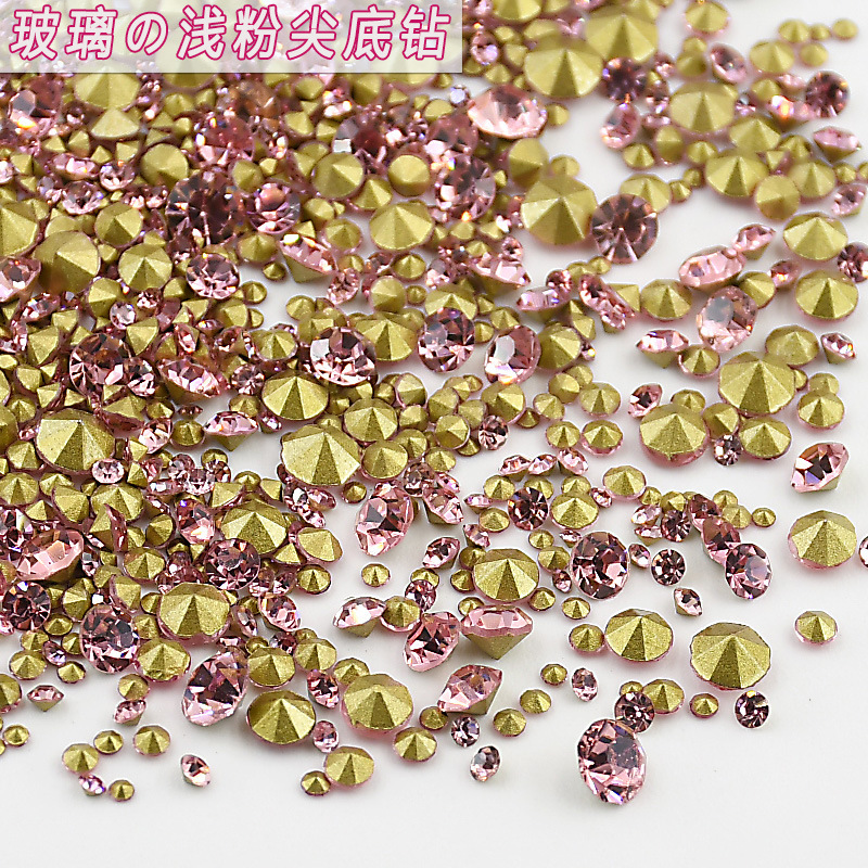 1440 High-Quality Light Pink Pointed-Back Rhinestones, Sparkling Imitation Czech Nail Art Decorations, DIY Stackable Rhinestones, Yiwu Nail Art Rhinestones 1440 High-Quality Light Pink Pointed-Back Rhinestones, Sparkling Imitation Czech Nail Art Decorations, DIY Stackable Rhinestones, Yiwu Nail Art Rhinestones