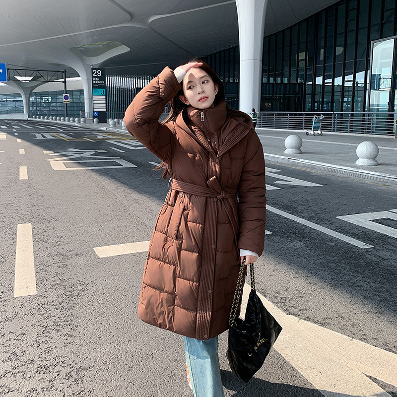 2025 invierno nuevo estilo de moda suelta cintura delgada y gruesa chaqueta de algodón cálida abrigo image 1