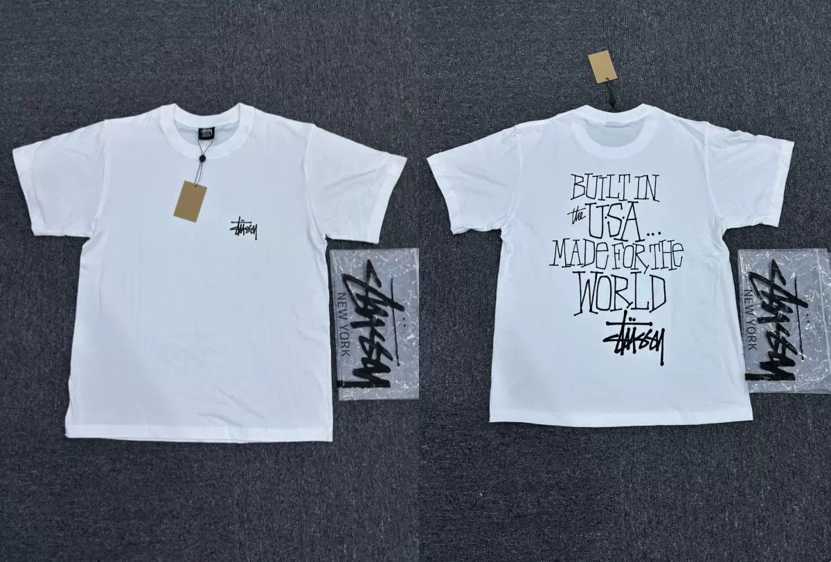 Stussy Built in USA Made for the World T-shirt White
