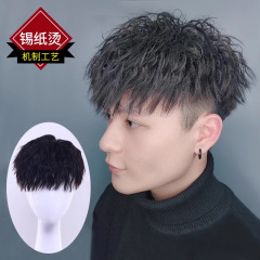 かつらの男の錫の紙は韓国版の格好いいふわふわしているファッションの泡の顔をパーマします。