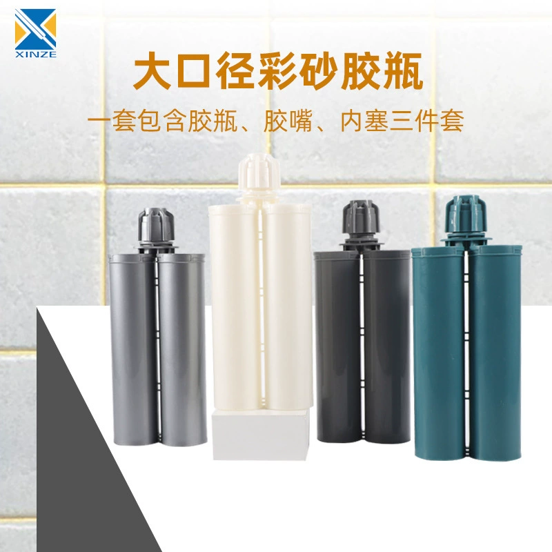 Красавишовный цветной пластиковый клей-бутылка с цветным песком многократного использования крупнокалиберного цветного песка пластиковый флакон 400 мл эпоксидный цветной песок матовый пустой клей-бутылка