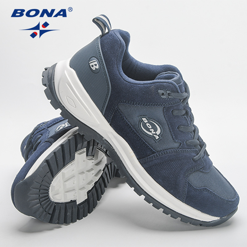 BONA正品官方高品质鞋休闲运动鞋男款低帮潮鞋耐磨透气时尚百搭