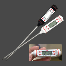食品温度计烧烤烘焙插入式面包液体测温笔 厨房电子探针式温度计