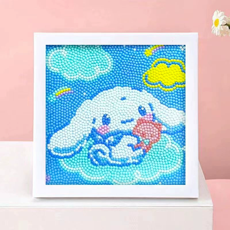 DIY-набор для алмазной мозаики 17×17 см, пластиковая рама, дизайн щенок, полный набор инструментов для кладки