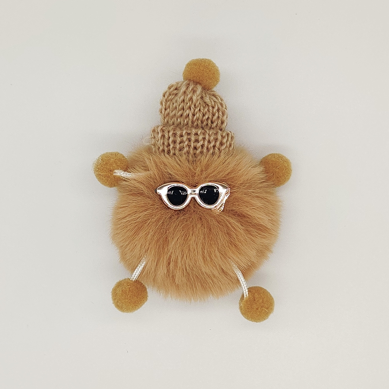 1 Piece Cute Doll Imitate Rex Rabbit Fur Keychain Accessories display picture 2