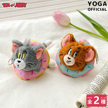 正版猫和老鼠汤姆猫杰瑞鼠甜甜圈毛绒玩偶挂件可爱卡通包挂饰礼物