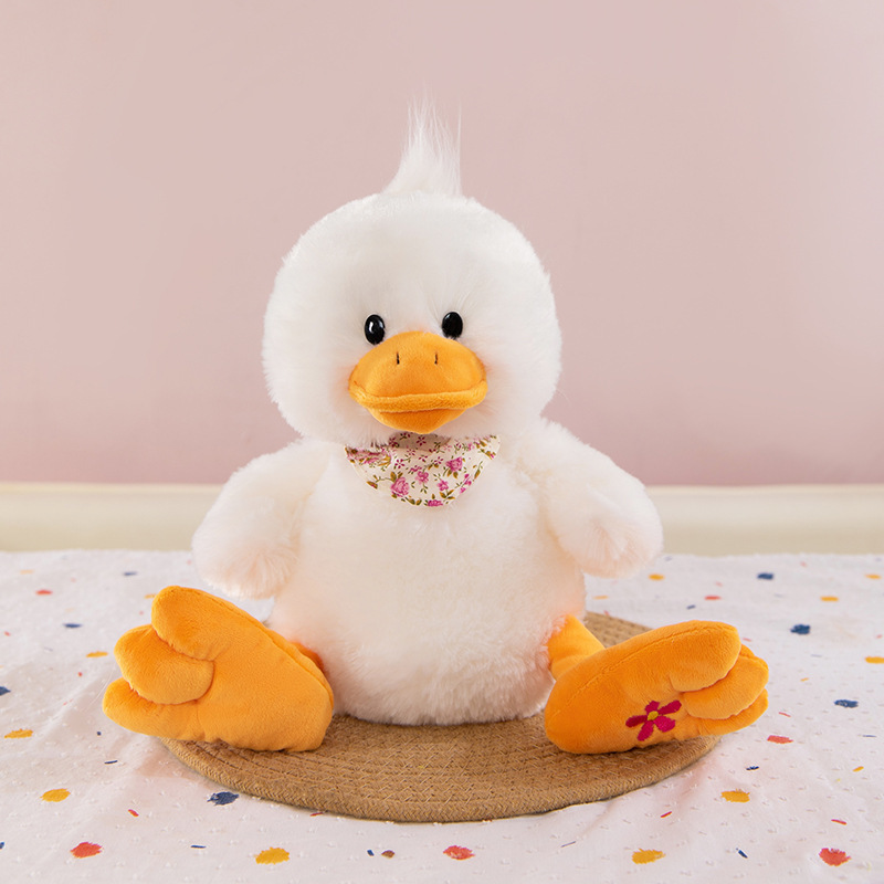 クロスボーダーおもちゃビッグベリーアヒルぬいぐるみ鳴くアヒル人形リトルイエローアヒル人形かわいいギフトおもちゃ|undefined
