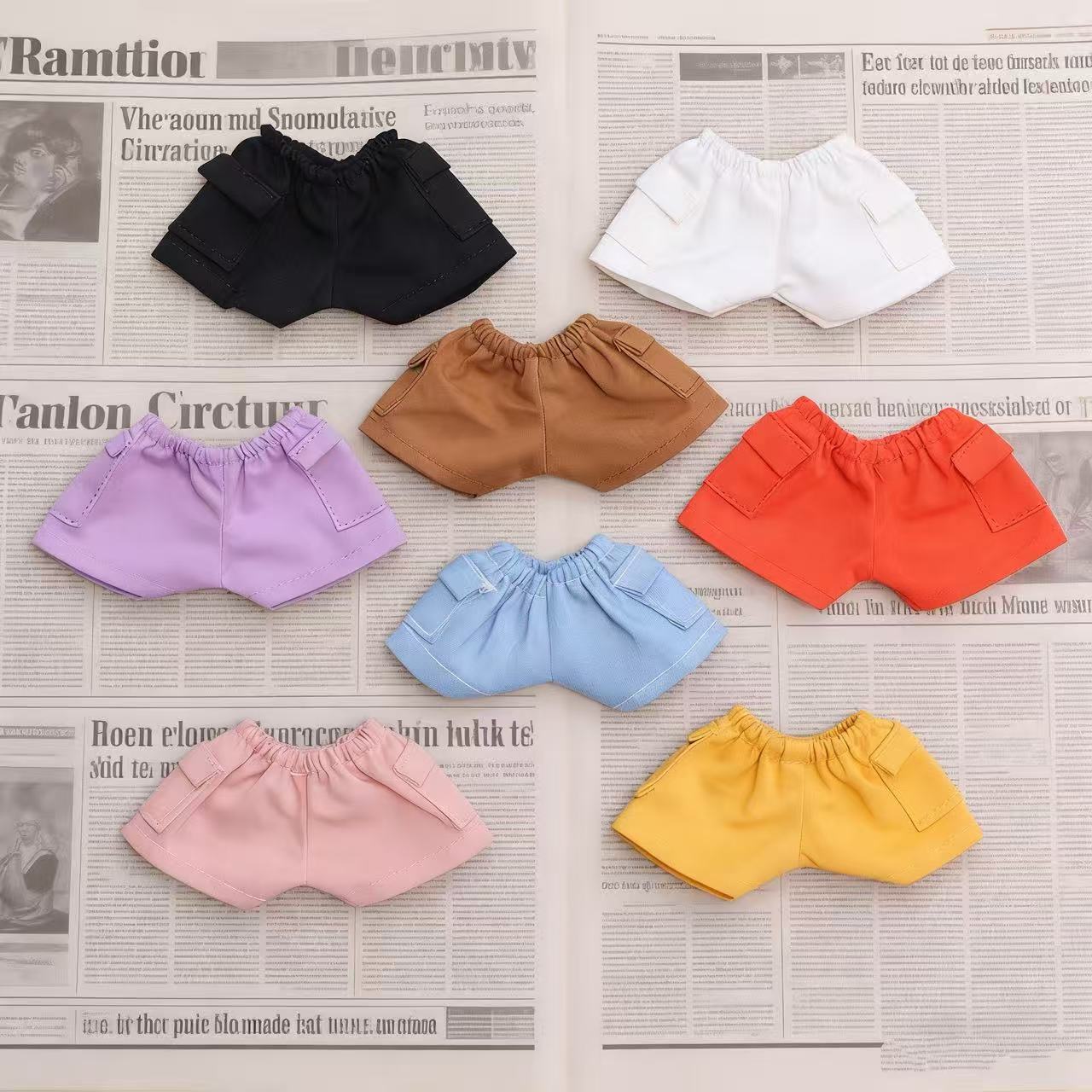 Shorts 17cm Labubu Pants Vinyl Trendy Toy Doll Clothes Creative Casual Outfit Boss Dog Workwear Pants