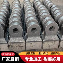 高铬制砂机锤头锰钢锻打合金耐磨打砂机配件甩锤板锤破碎机锤头