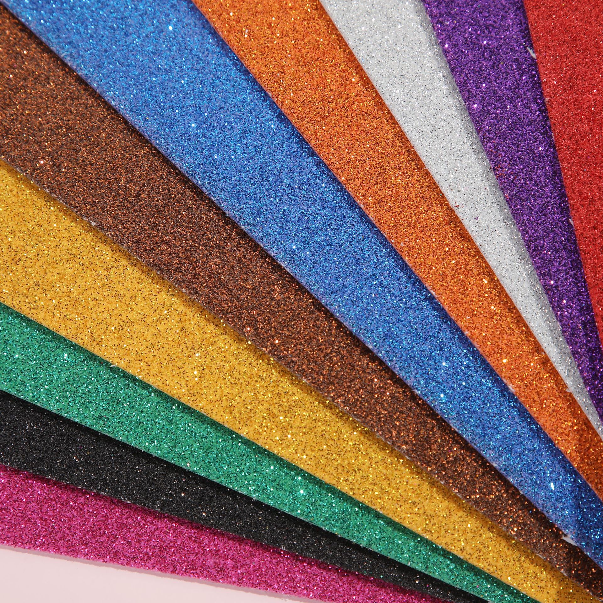 Papel de esponja A4 papel de polvo de oro 2mm de espesor papel de espuma EVA con adhesivo hecho a mano papel de color jardín de infantes bricolaje venta al por mayor oferta especial