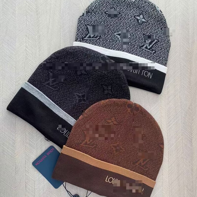 Ear-protecting woolen hat, popular in Europe and America, cross-border knitted hat, couple's trendy brand, high-quality, warm and fashionable hat Ear-protecting woolen hat, popular in Europe and America, cross-border knitted hat, couple's trendy brand, high-quality, warm and fashionable hat