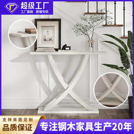 现代简约玄关装饰墙边桌玄关桌客厅北欧靠墙木质置物架厂家批发