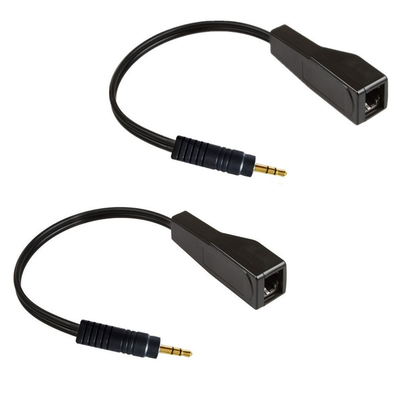 RJ45メスdc 3.5mm雄オーディオケーブルRJ45メス2rcaオス305メートル拡張器付きケーブル延長|undefined