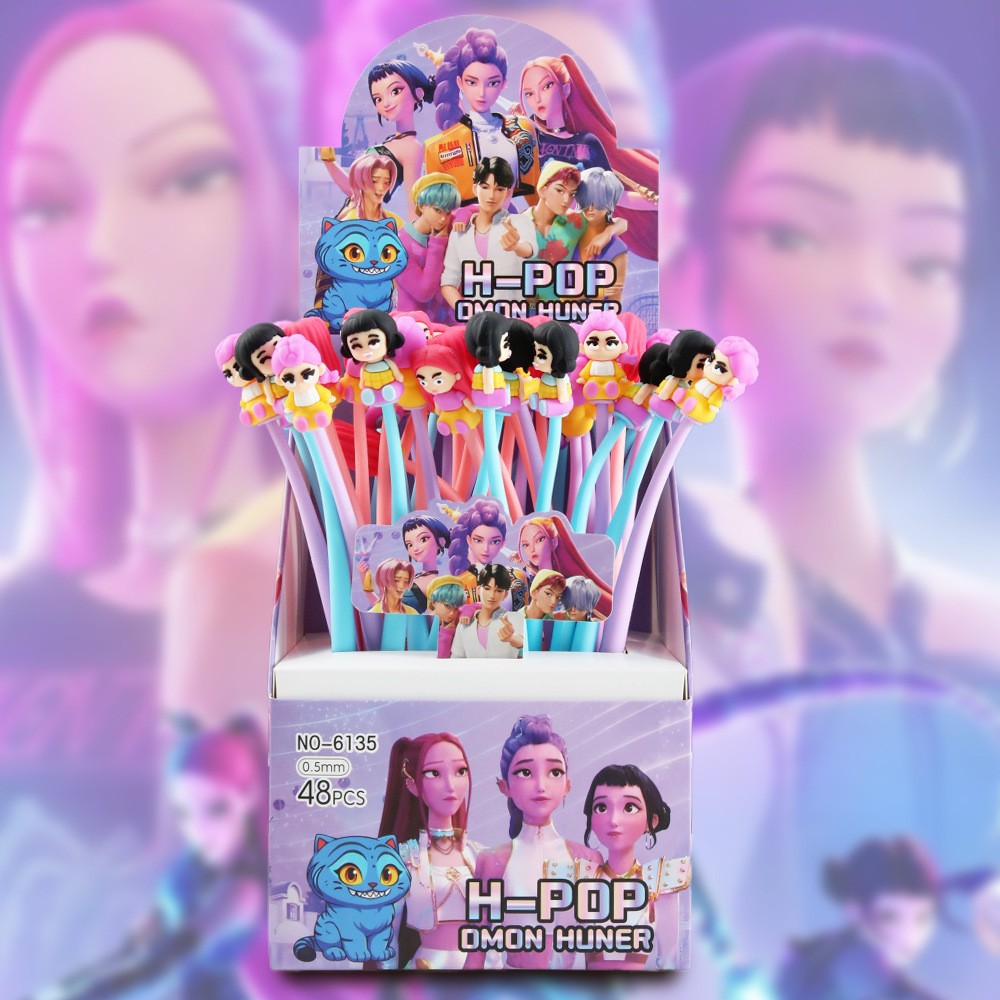 Bolígrafo de gel de goma suave de dibujos animados, bolígrafo creativo lindo de alto valor, bolígrafo publicitario, material de oficina fácil de usar para estudiantes, pequeños premios