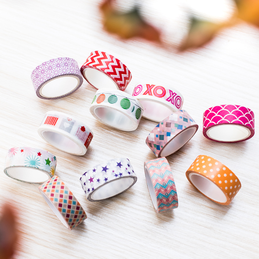 和纸胶带手帐素材手账胶卷ins文具日记DIY装饰手工背胶不干胶