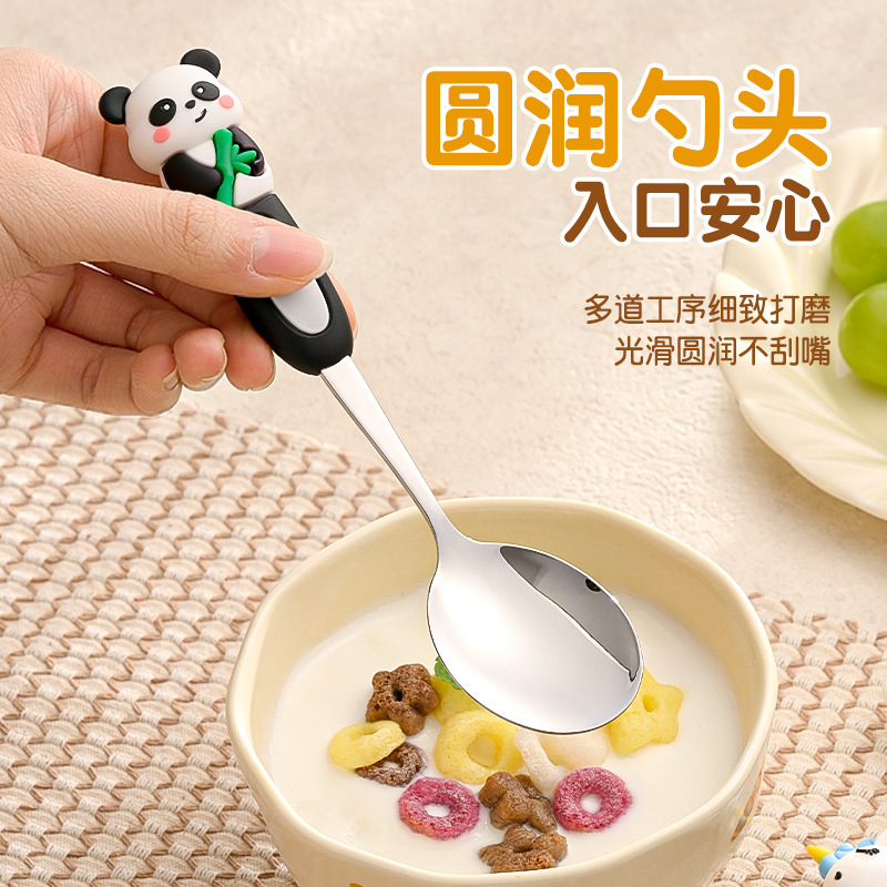316食品级儿童学生便携式餐具一人用学生专用筷子勺子套装|undefined
