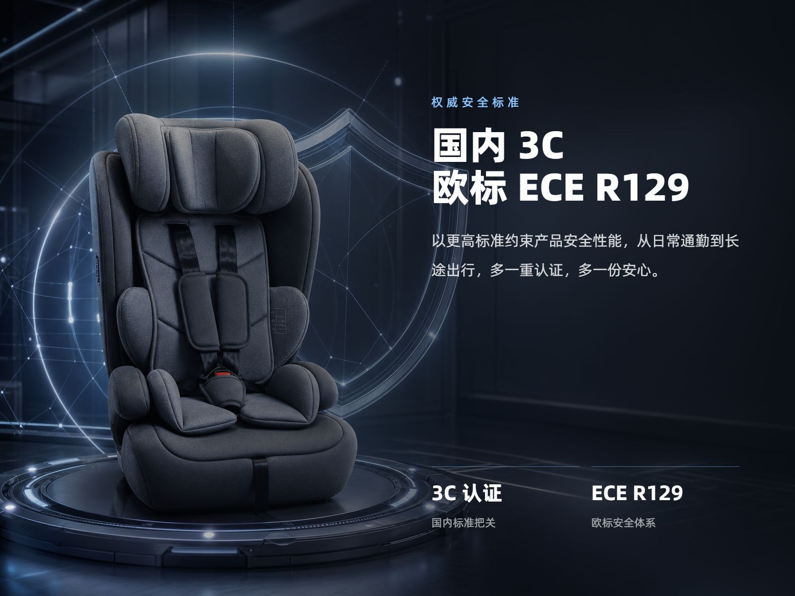 Cross-Border Child Car Safety Seat for Ages 0-12, Can Sit and Recline, Isofix Interface, Multifunctional Booster Cushion, Customizable
