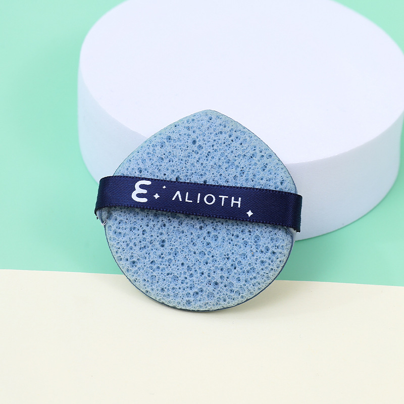 Fábrica personalizada dos lados polvo de pastel seco húmedo doble uso Beidou siete estrellas lavar la cara fijación de maquillaje sin látex esponja de maquillaje cojín de aire