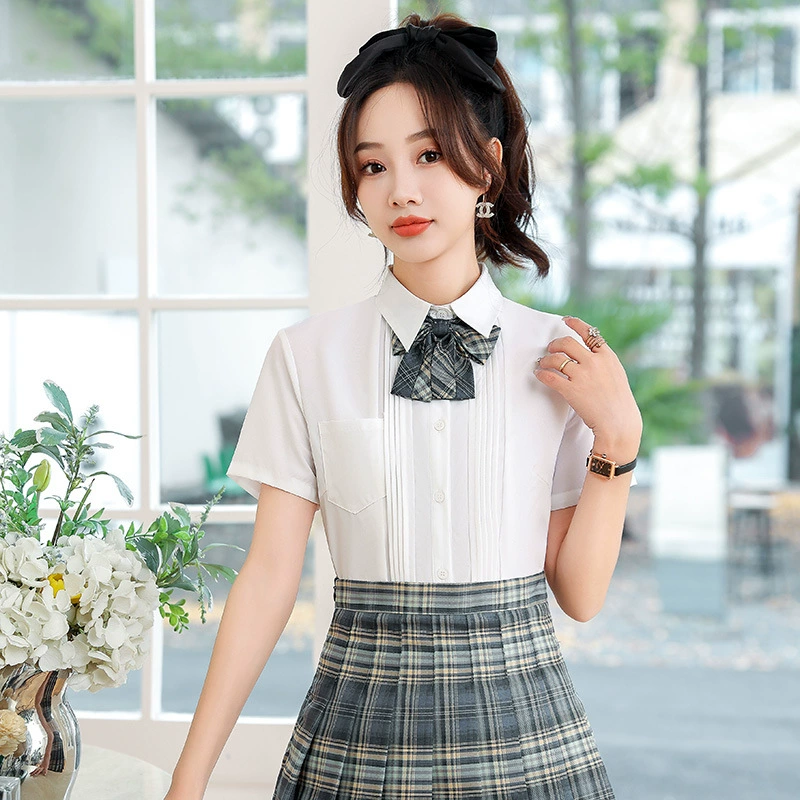 Бар KTV Официант Рабочая одежда Рубашка Мужская и женская в студенческом стиле Профессиональная рубашка Платье Одежда для студентов Униформа JK