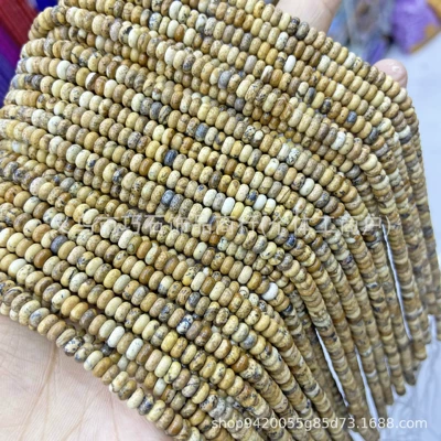 2*4mm Natural Tiger Eye Stone Zərgərlik ara hissələri - natural-picture-24mm