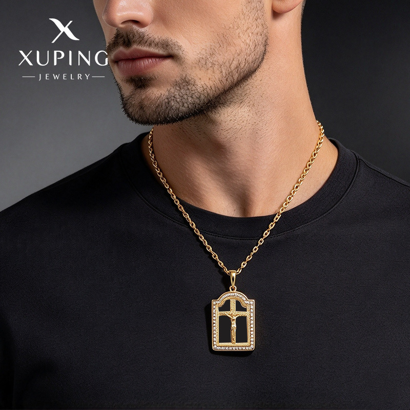 Dije de Cruz para Hombre de Aleación image 1