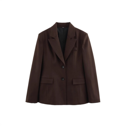 European and American 2025 Spring Suit Jacket and Skirt Set, Atmospheric Commute V-Neck Single-Breasted Jacket