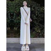 孕妇装2025秋冬新款韩版时尚针织孕妇连衣裙