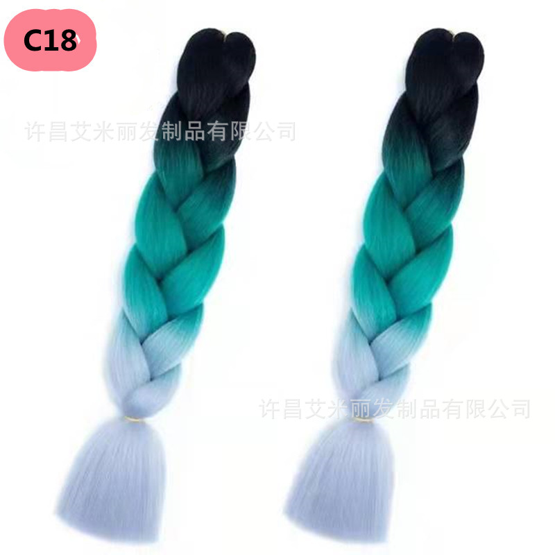 Trenzas africanas con cabello rosa渐 – materiales de alta temperatura, estilo boxeador