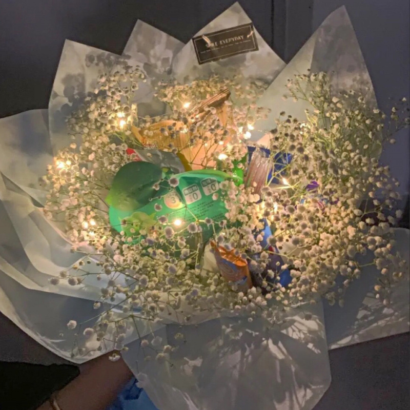 花束灯带 led0.5米1米LED灯串闪光蛋糕节日礼盒鲜花花店头纱灯串