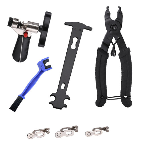 Bicycle chain tool, mountain bike chain gauge, chain cutter, chain removal tool, magic clip pliers tool