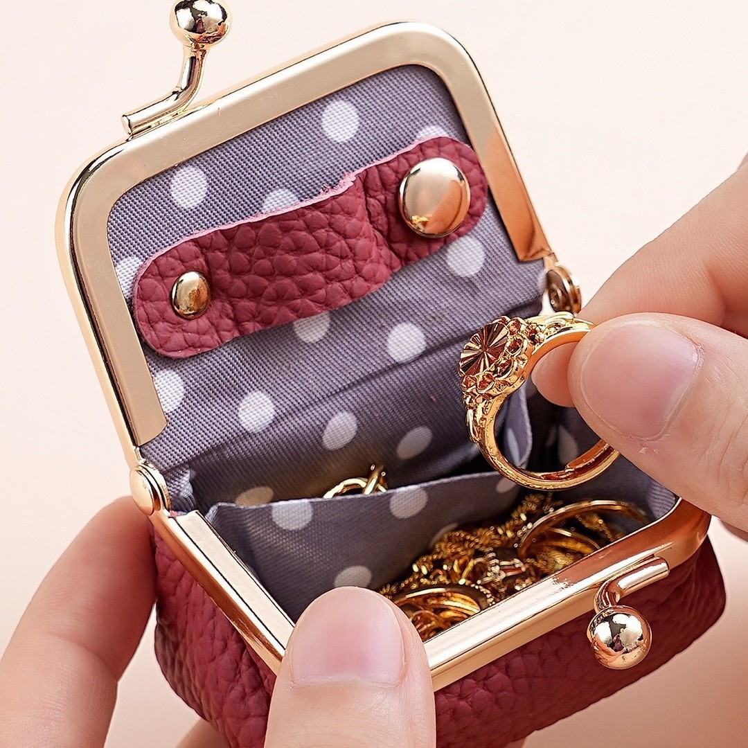 Cross-Border New Women's Wallet Mini Coin Purse with Kiss Lock