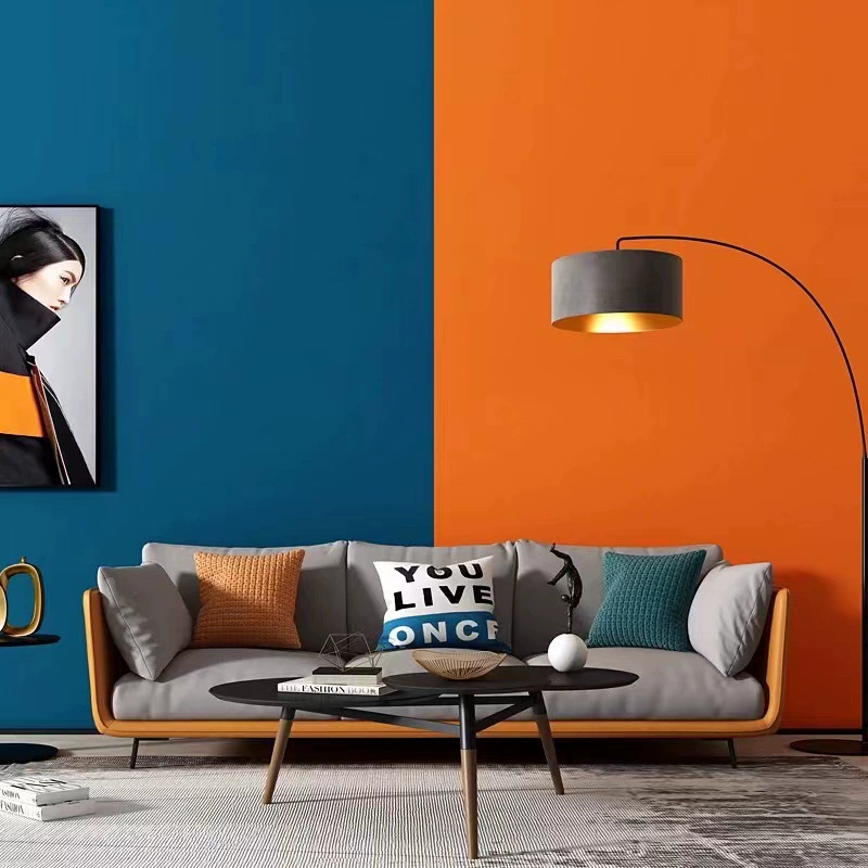 Waterproof self-adhesive wallpapers for bedroom, black table furniture, sticker