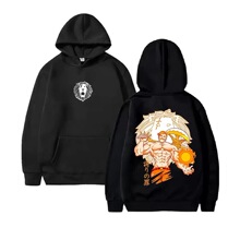 Hot Anime The Seven Deadly Sins Escanor Graphic Hooded Men C