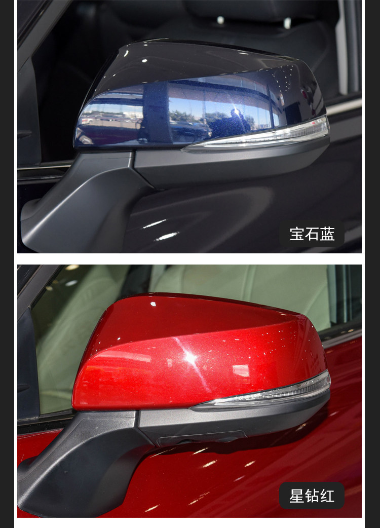 Suitable for the New Toyota Highlander Rearview Mirror Assembly, Left and Right Side Mirrors, Complete Set for 2022 to 2024