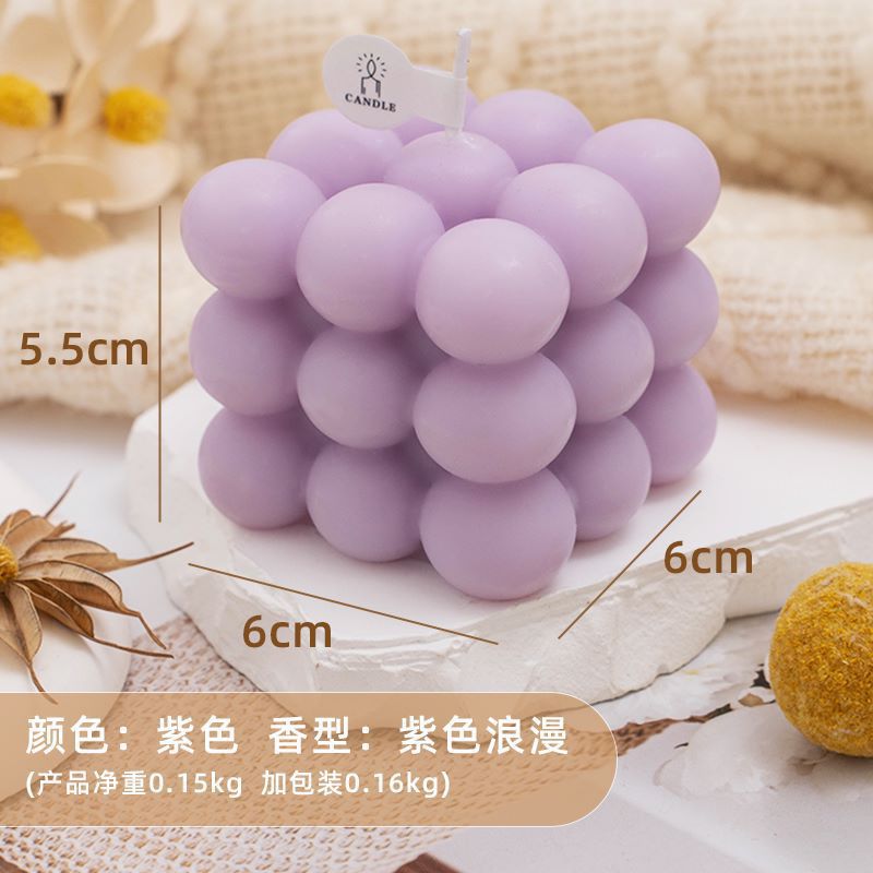 Cubo de Rubik aromaterapia vela lámpara iluminación del hogar fiesta cumpleaños decoración la fragancia nicho mayor regalo para las niñas