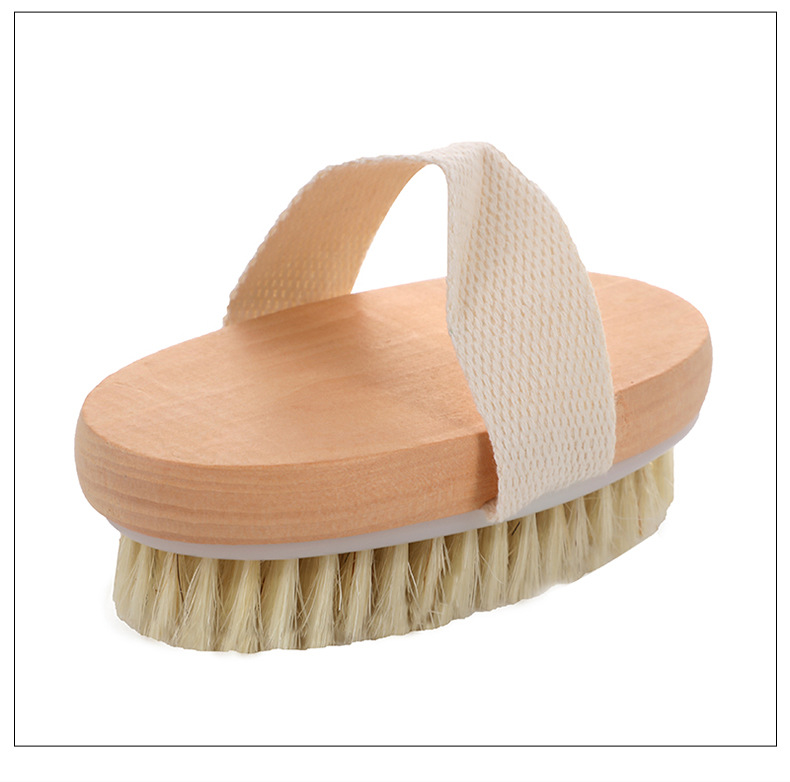 Retro Solid Color Wood Bath Brush/massage Brush 1 Piece display picture 3