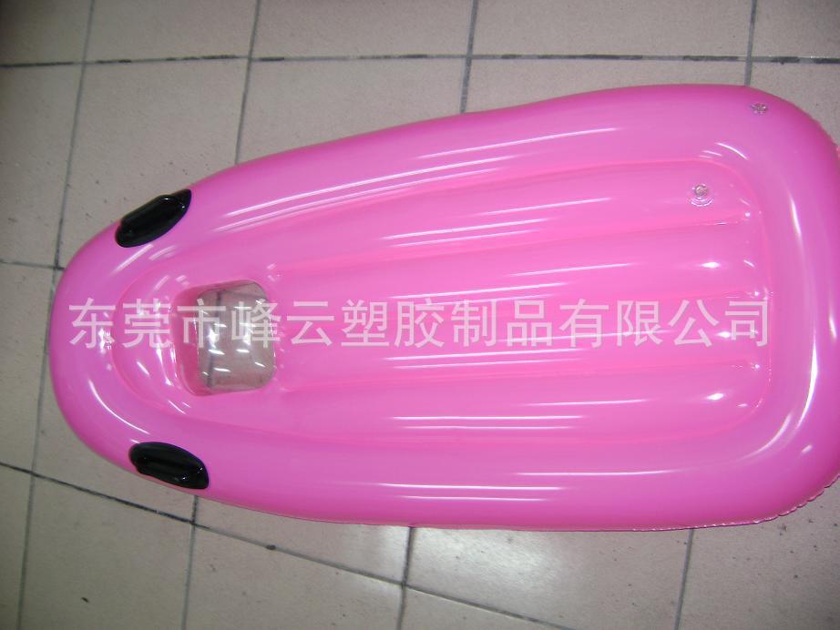 充气PVC冲浪板 粉色 充气满板印刷浮排 充气小浮排 充气玩具