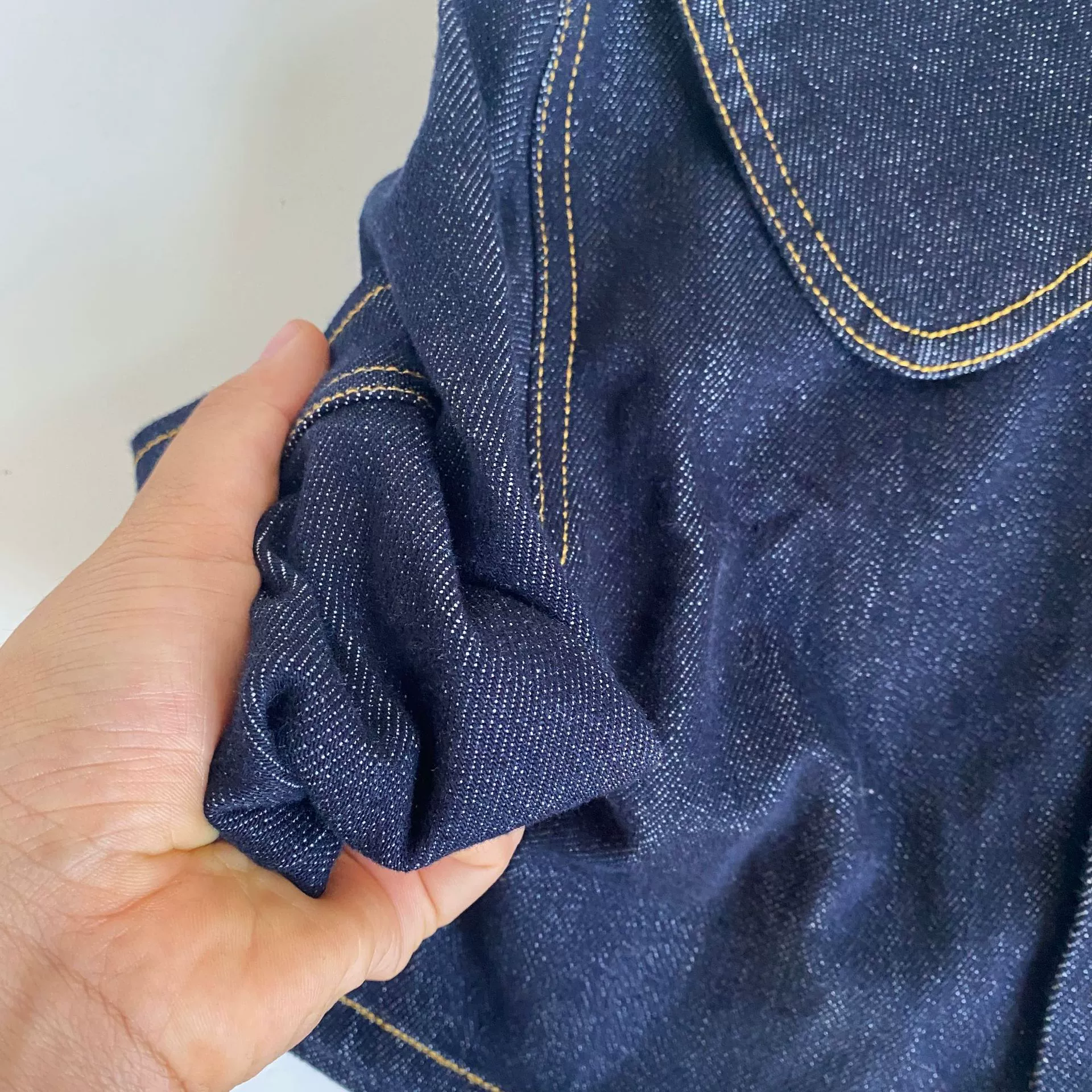 Brand denim collar, jacket, trousers