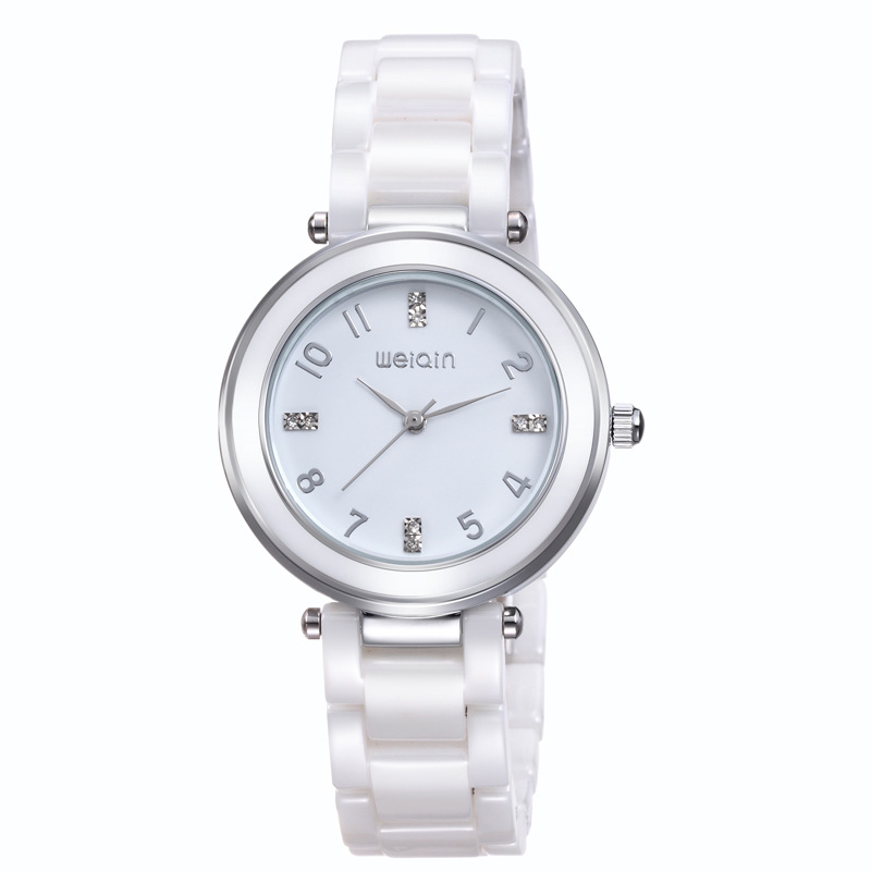 White waterproof trend fashionable women's watch