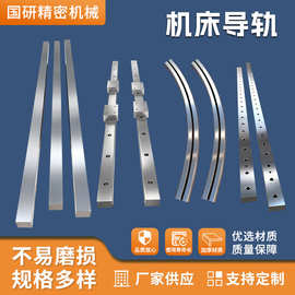 机床导轨直线矩形导轨V型燕尾槽导重载镶钢滚轮导轨来图可定