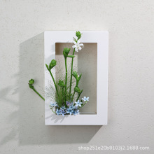 小原流相框画框花器桌面客厅卧室壁挂 日式花艺创意塑料插花器皿